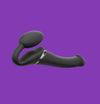 Strap On Me - Strapless Vibrerende Voorbind Dildo - Maat L - Zwart