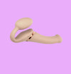 Strap On Me - Strapless Vibrerende Voorbind Dildo - Maat L - Beige