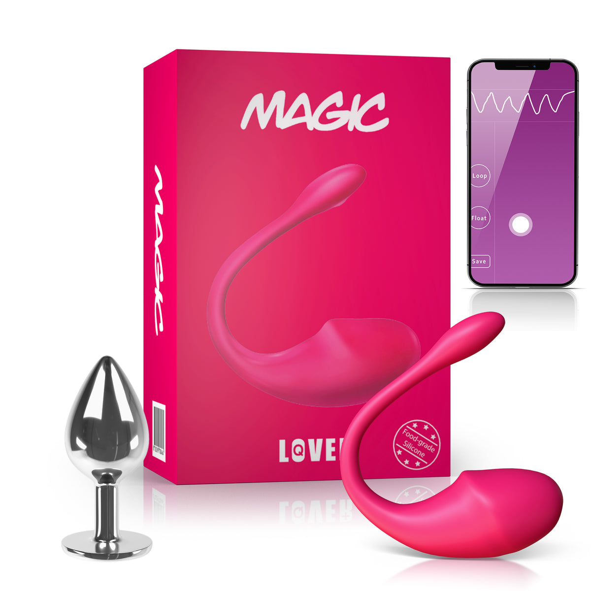 Magic® - Vibrerend Ei met App 3.0 - Sex Toys voor Koppels - Dildo Vibrator met Afstandsbediening